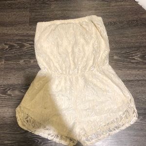 M all lace strapless romper from nordstrom! super cute, hardly worn